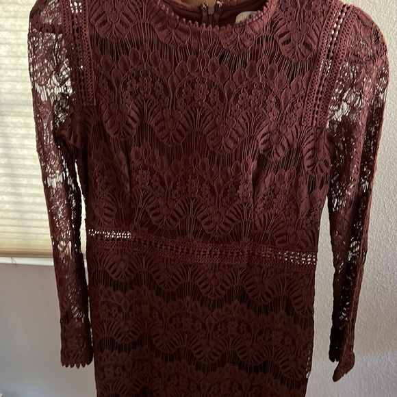 Love X Design Burgundy lace Sz M - Picture 2 of 6